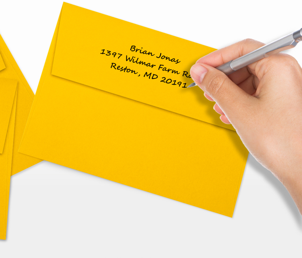 Sunflower Yellow 32lb A7 Invitation Envelopes (5 1/4 x 7 1/4) with Peel & Seal