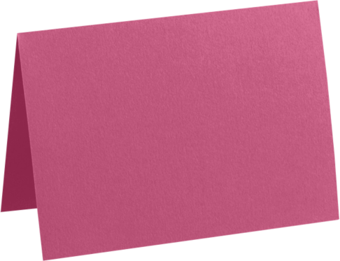 Fuchsia Pink Magenta 100lb A1 Foldover Cards (3 1/2 x 4 7/8)