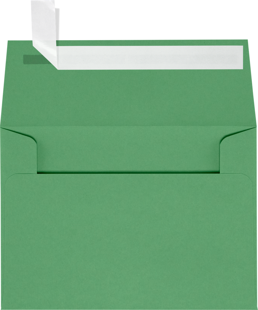 Holiday Green 32lb A1 Invitation Envelopes (3 5/8 x 5 1/8) with Peel & Seal