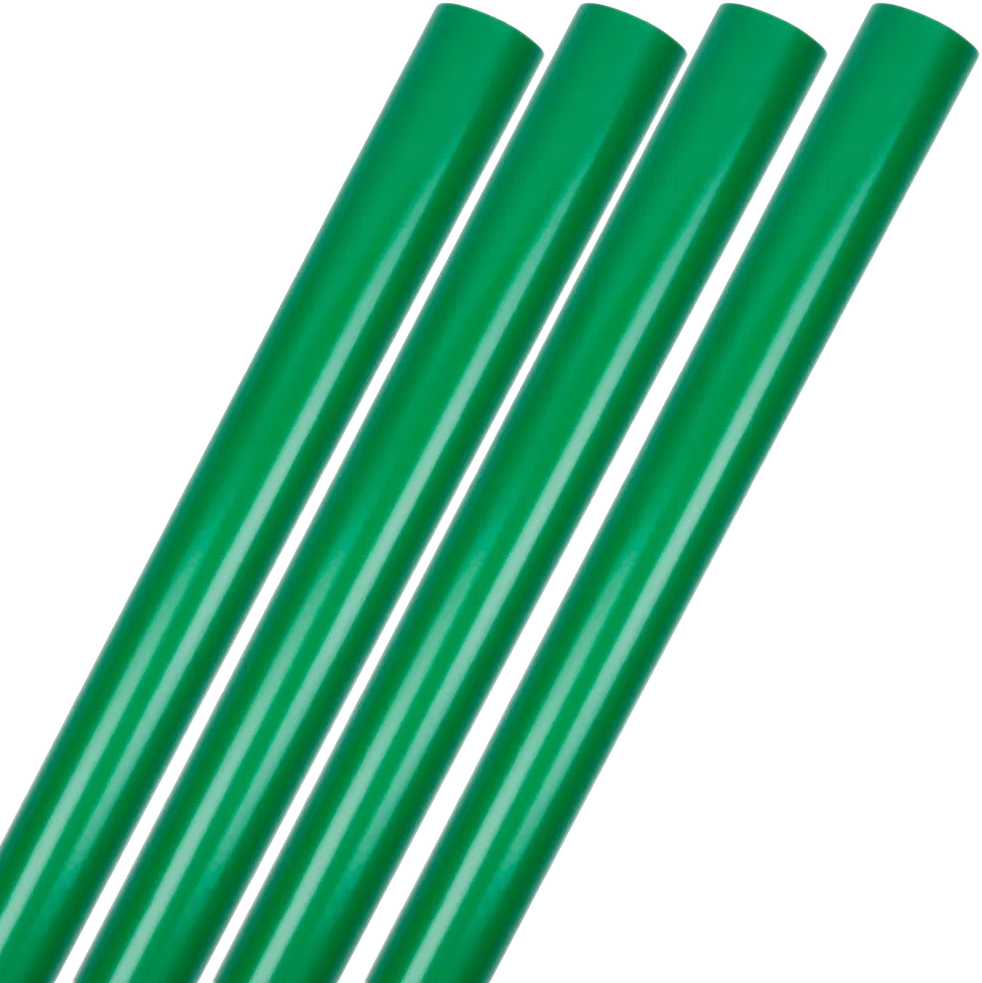 Green Glossy Wrapping Paper Set (100 Sq Ft) - 4 Rolls