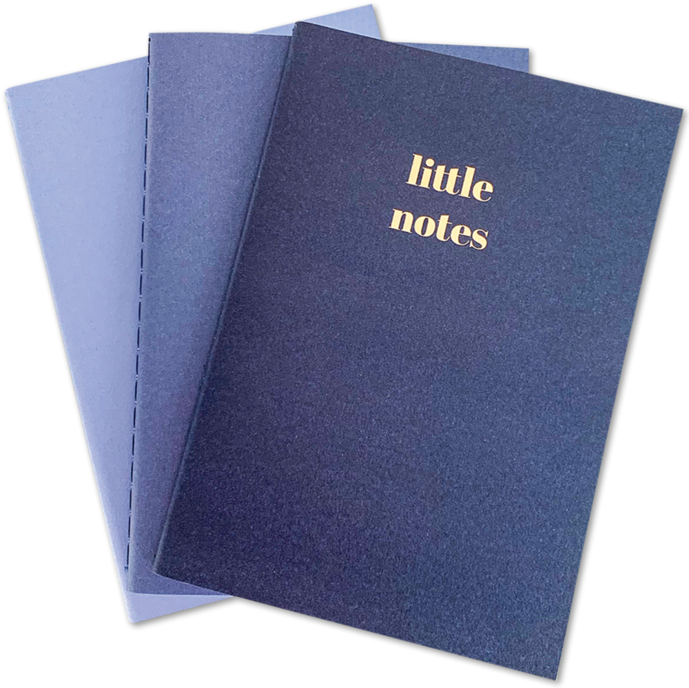 Navy Mini3 1/2 x 5 Journals Set - 3 Pack
