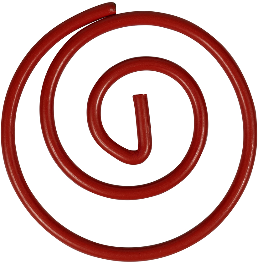 Red Circular "Cloops" Paper Clips - 50 Pack