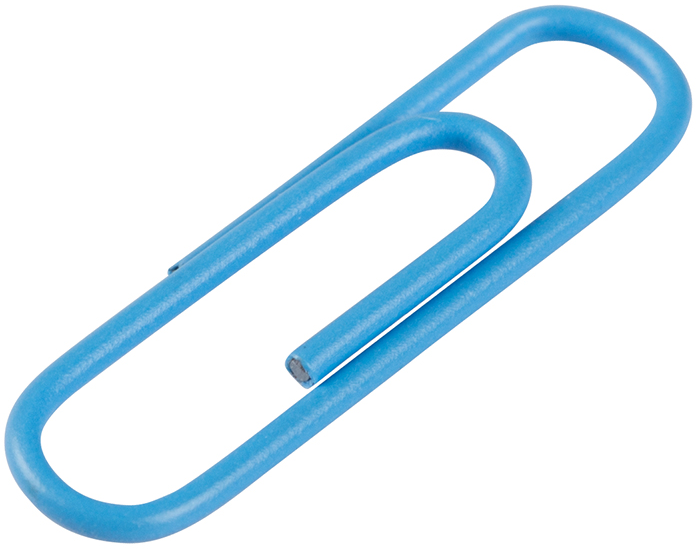 Baby Blue Standard Paper Clips - 100 Pack