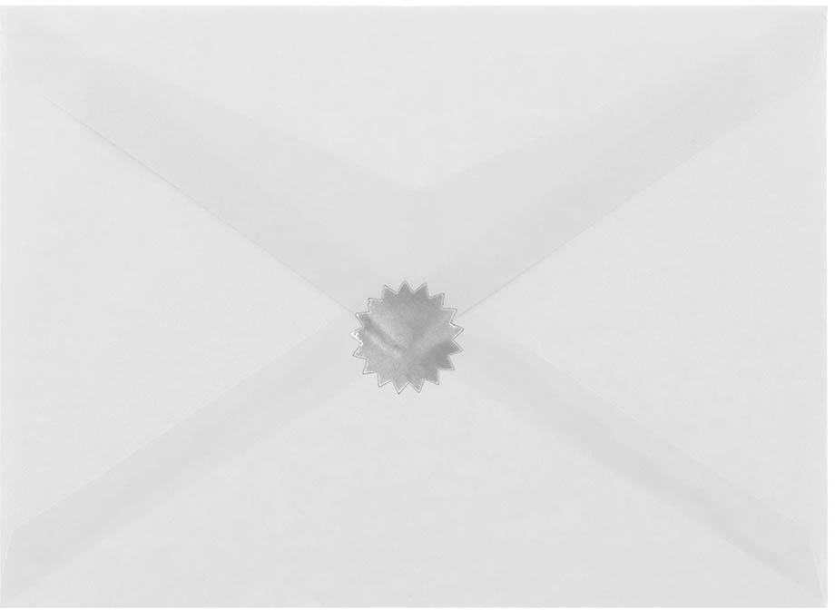 Silver Foil 3/4 Inch Roll of Wafer Seal Labels
