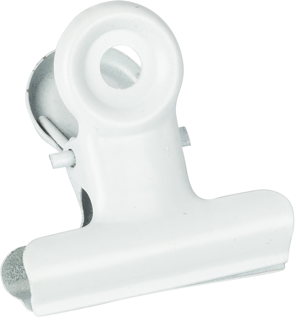 White Medium 31mm Bulldog Clips - 15 Pack
