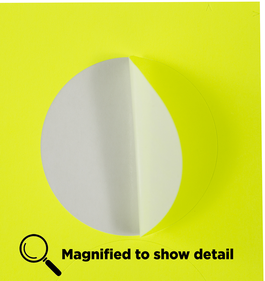 Neon Yellow Medium 1 2/3 Inch Round Labels
