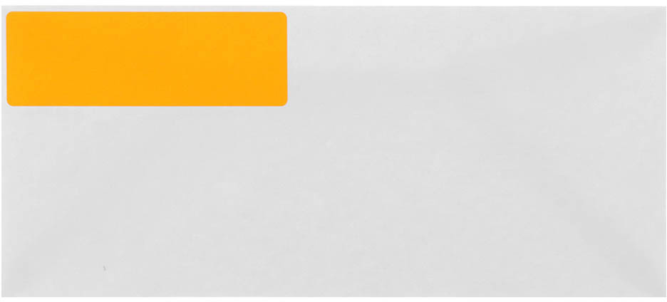 Neon Orange 1 1/3 x 4 Address Labels