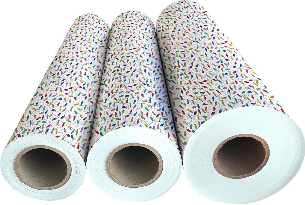 Christmas Lights 30" x 417' Bulk Wrapping Paper (1042.5 Sq Ft)