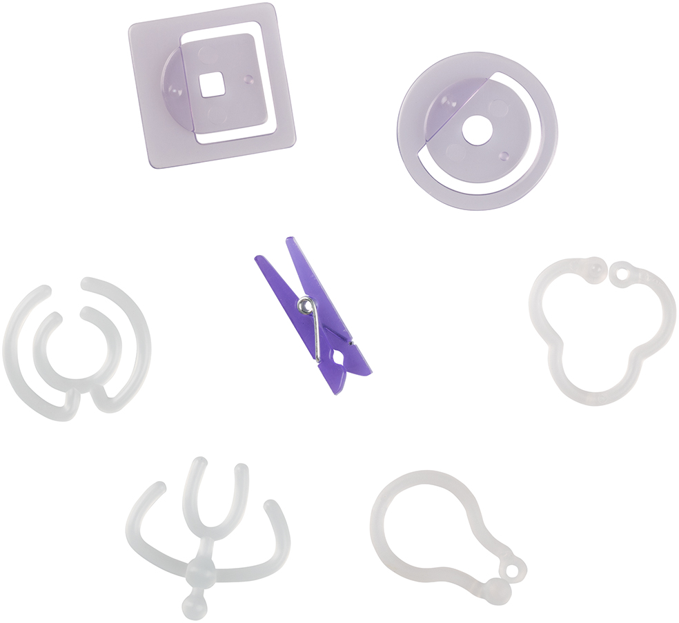 Purple Medium Office Clip Box - 24 Pack