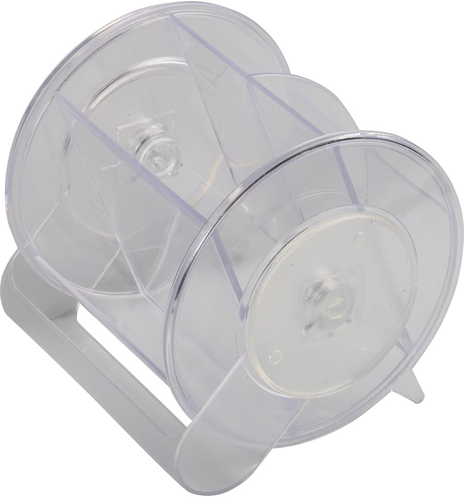 Clear Round Desk Organizer and Supplies Set (Organizer, Pens, Scissor, Highlighter, Box Cutter, Ruler, Eraser, Stapler, Staples, and Paper Clips)