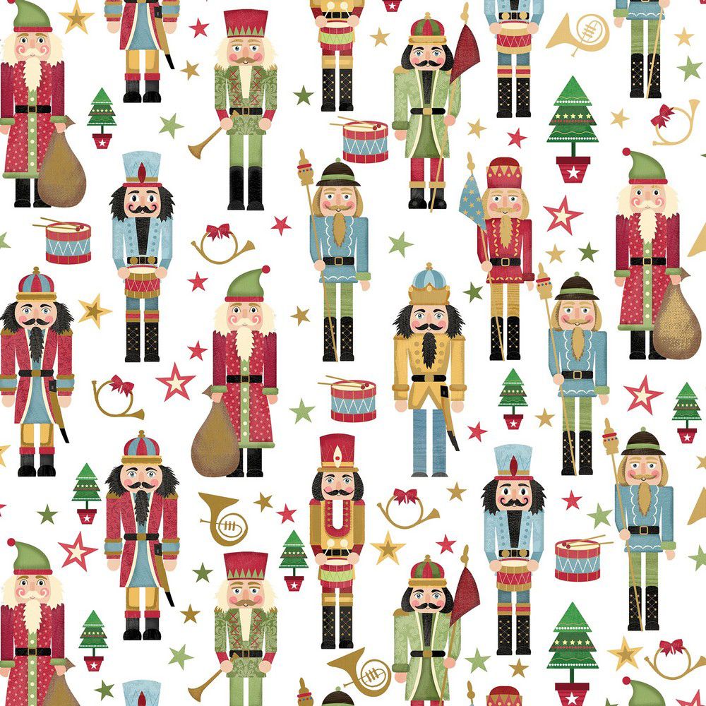Traditional Nutcracker 24" x 208' Bulk Wrapping Paper (416 Sq Ft)