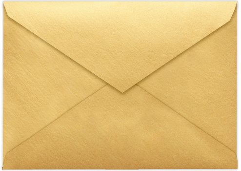 Gold Metallic 32lb Lee BAR V Flap Envelopes (5 1/4 x 7 1/4)