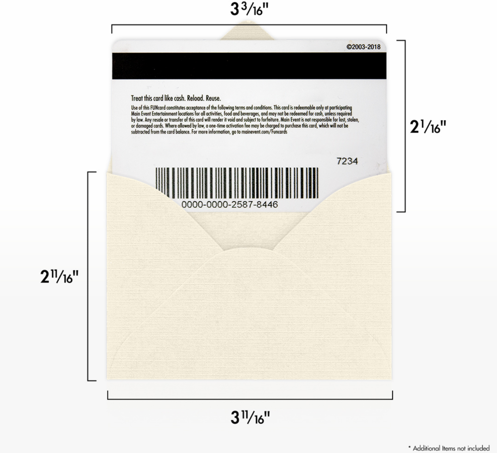 Natural Linen 32lb #17 Mini Envelopes (2 11/16 x 3 11/16)