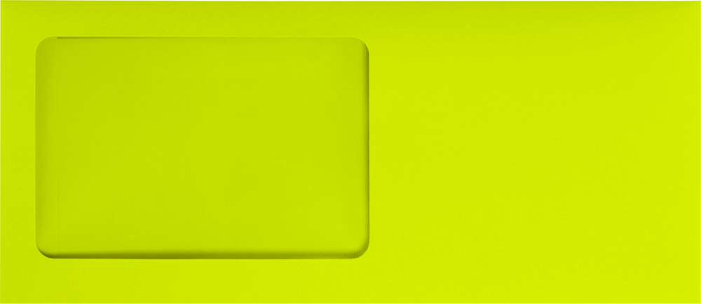 Wasabi Lime Green 32lb #10 All Purpose Window (4 1/8 x 9 1/2) with Peel & Seal