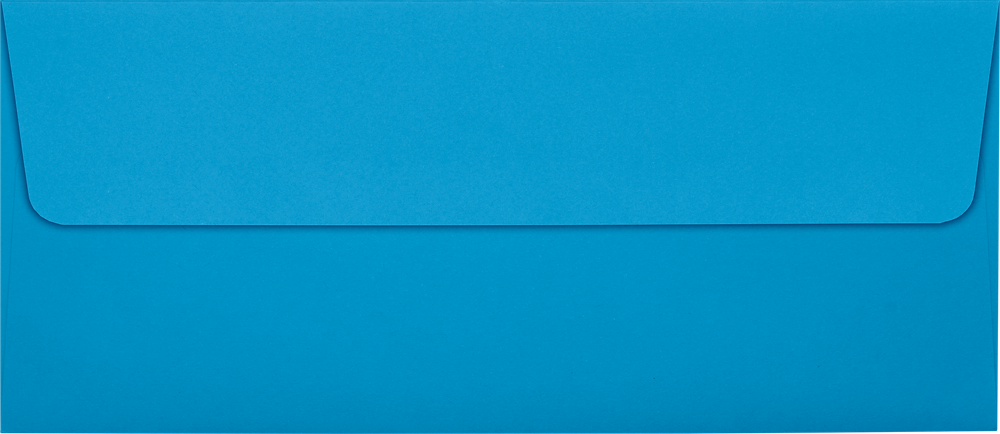 Pool Blue 32lb #10 Square Flap Envelopes (4 1/8 x 9 1/2) with Peel & Seal