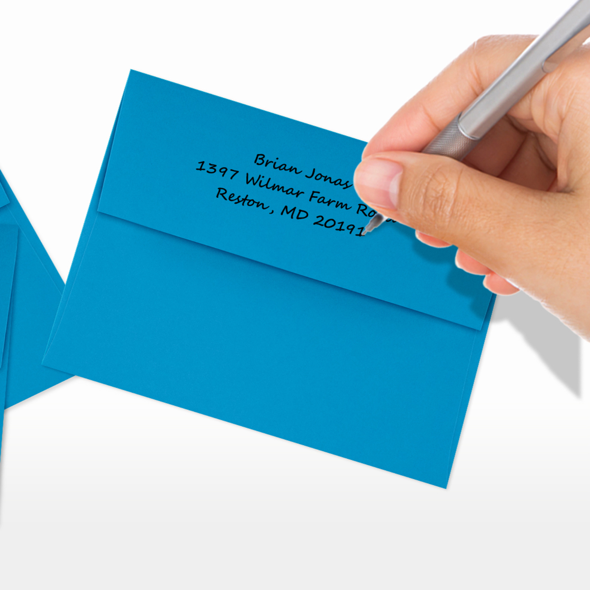 Pool Blue 32lb A2 Invitation Envelopes (4 3/8 x 5 3/4) with Peel & Seal