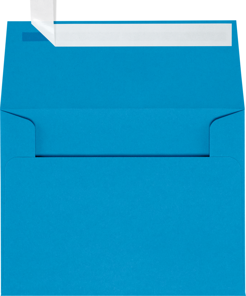 Pool Blue 32lb A2 Invitation Envelopes (4 3/8 x 5 3/4) with Peel & Seal