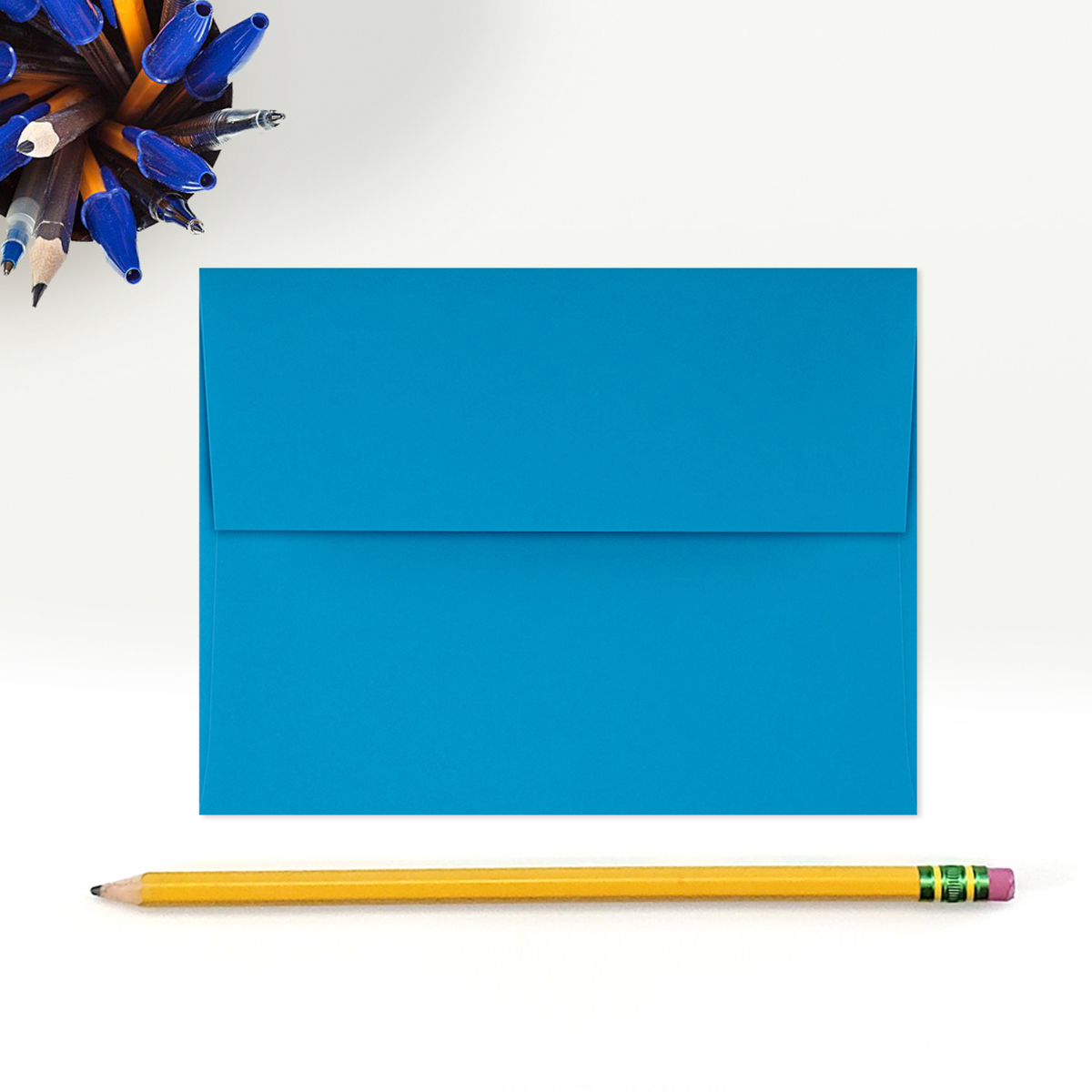 Pool Blue 32lb A2 Invitation Envelopes (4 3/8 x 5 3/4) with Peel & Seal