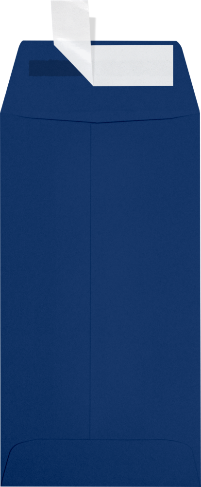 Navy Blue 32lb #7 Coin Envelopes (3 1/2 x 6 1/2) with Peel & Seal