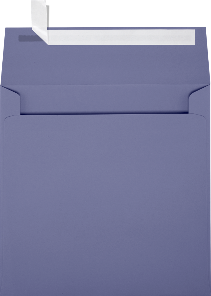 Wisteria Purple 32lb 7 x 7 Square Envelopes with Peel & Seal