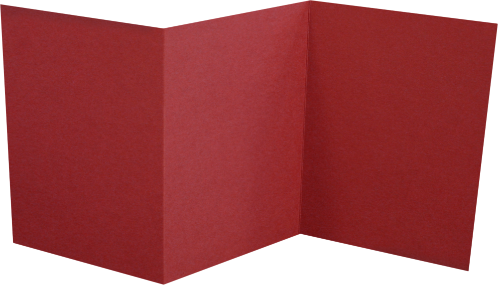 Garnet Dark Red A7 Z-Fold Invitations (5 x 7)