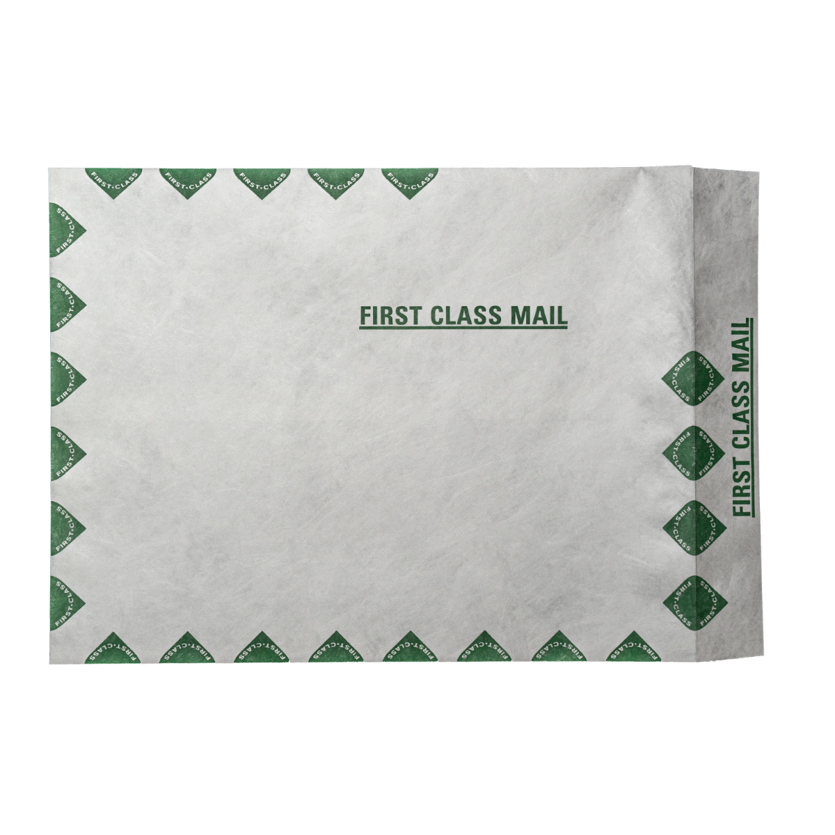 12 x 15 1/2 Open End First Class Envelopes with Peel and Seal - White Tyvek® 14lb