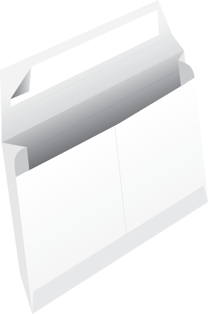 10 x 13 x 2 Booklet Expansion Envelopes with Peel and Seal - White Tyvek® 18lb