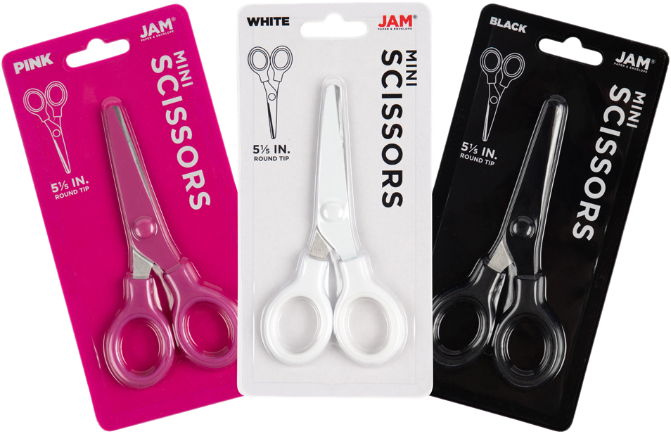 Assorted Soft Grip Scissors - Pack of 3