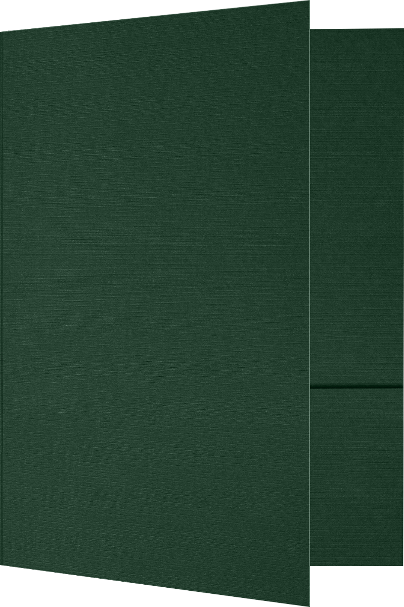 Deep Pine Linen 6 x 9 Folders