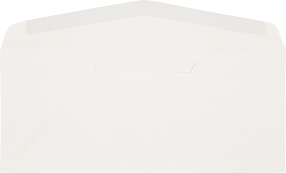 White 32lb Strathmore #10 Regular Premium Envelopes (4 1/8 x 9 1/2)