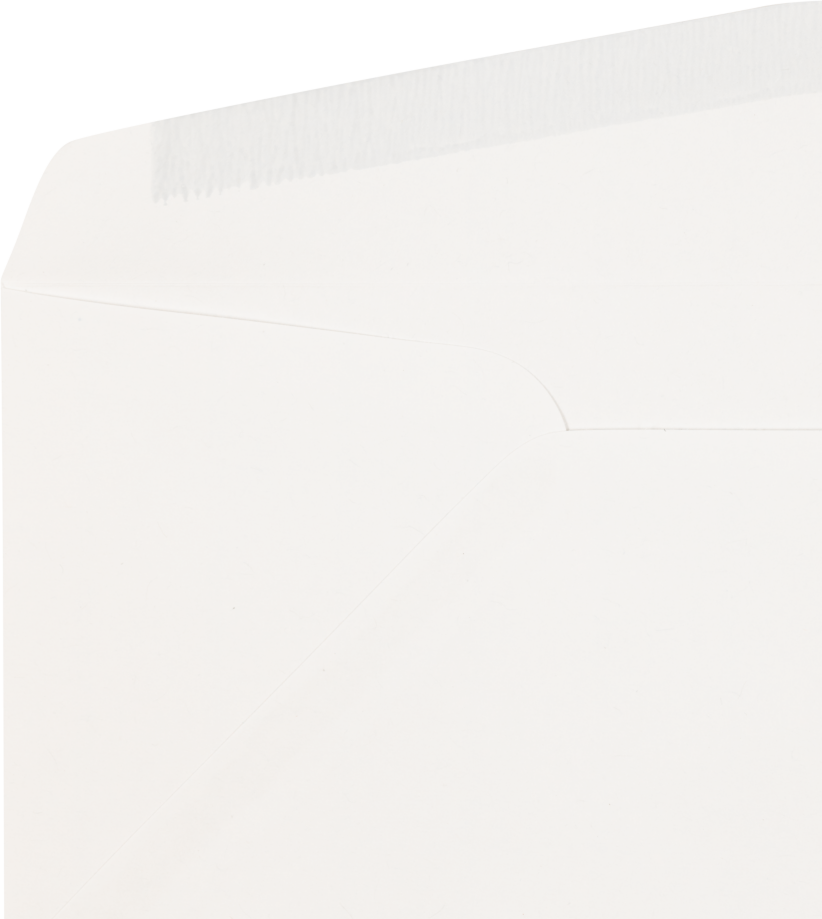 White 32lb Strathmore #10 Regular Premium Envelopes (4 1/8 x 9 1/2)