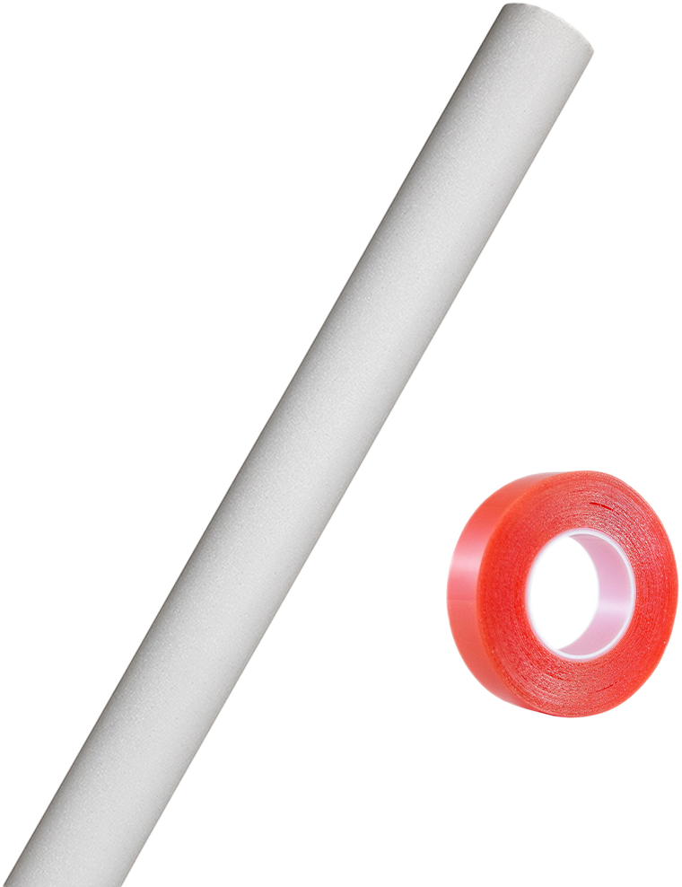 White Glitter Wrapping Paper with Tape White with Tape with Double-Sided Tape Set (25 Sq Ft)