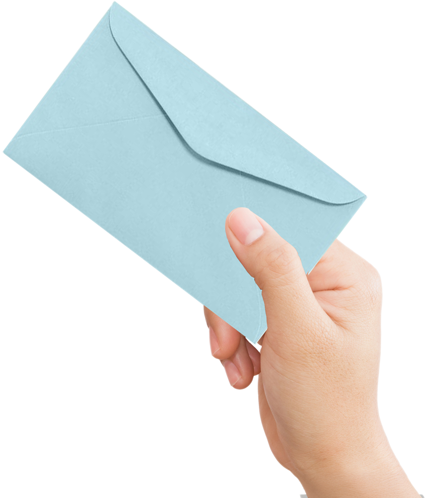 Pastel Blue 24lb #6 1/4 Regular Envelopes (3 1/2 x 6)