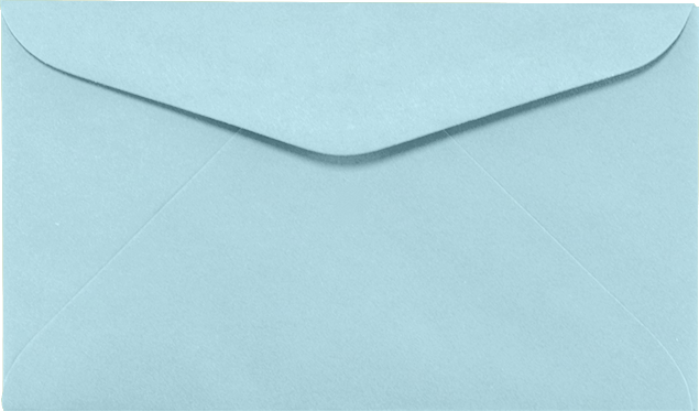 Pastel Blue 24lb #6 1/4 Regular Envelopes (3 1/2 x 6)