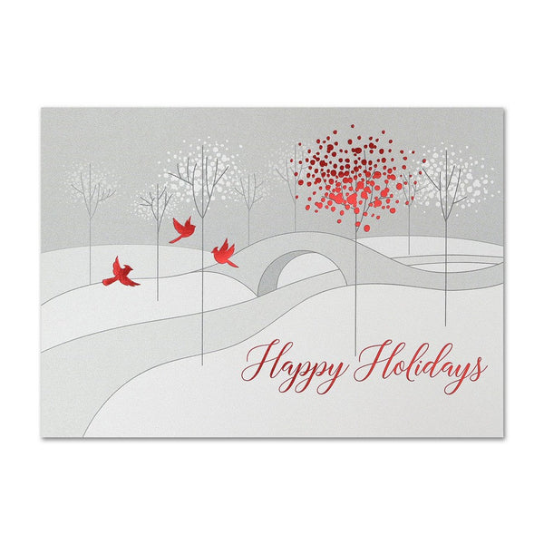 Treeline Bridge Christmas Cards - Envelopes