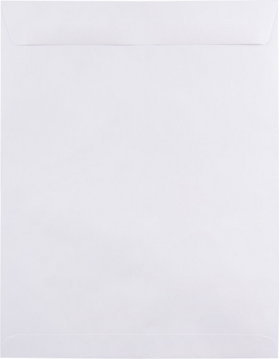White 28lb 12 x 15 1/2 Open End Envelopes