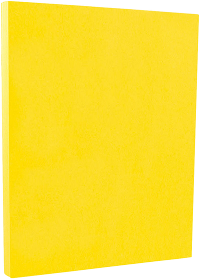 Yellow 65lb 8 1/2 x 11 Cardstock