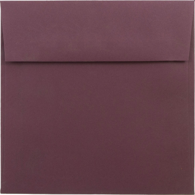 Burgundy Red 28lb 6 x 6 Square Envelopes