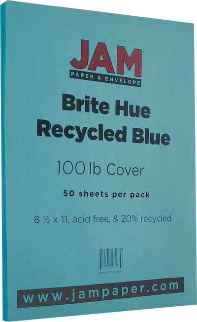 Pool Blue 65lb 8 1/2 x 11 Cardstock
