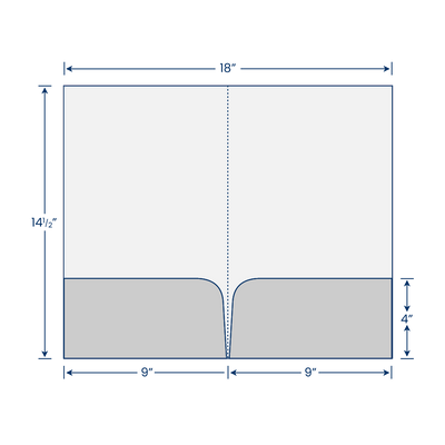 Bright White 9 x 14 1/2 Legal Folders