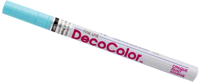 Pale Blue Fine Line Opaque Paint Markers