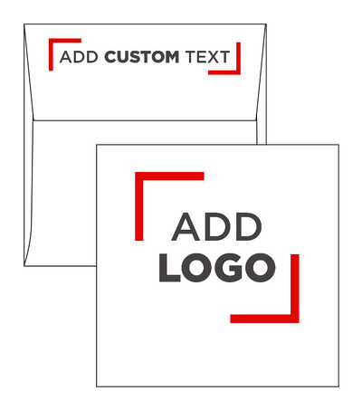 White 28lb 5 x 5 Square Envelopes with Peel & Seal