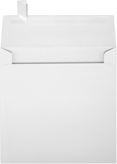 White 28lb 5 x 5 Square Envelopes with Peel & Seal