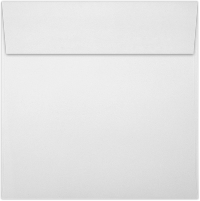 White 28lb 6 1/2 x 6 1/2 Square Envelopes with Peel & Seal