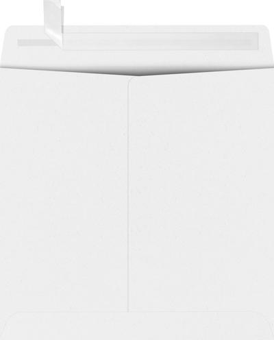 White 28lb 8 1/2 x 8 1/2 Square Envelopes with Peel & Seal