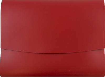 Red 10 x 13 Leather Portfolios with Snap
