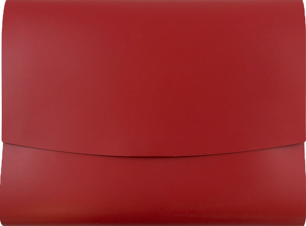 Red 10 x 13 Leather Portfolios with Snap