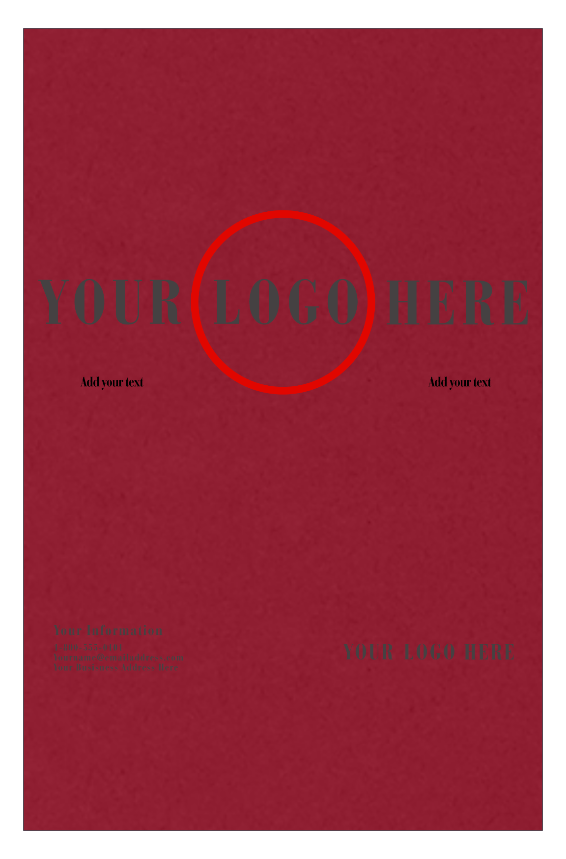 Garnet Dark Red 100lb 11 x 17 Cardstock