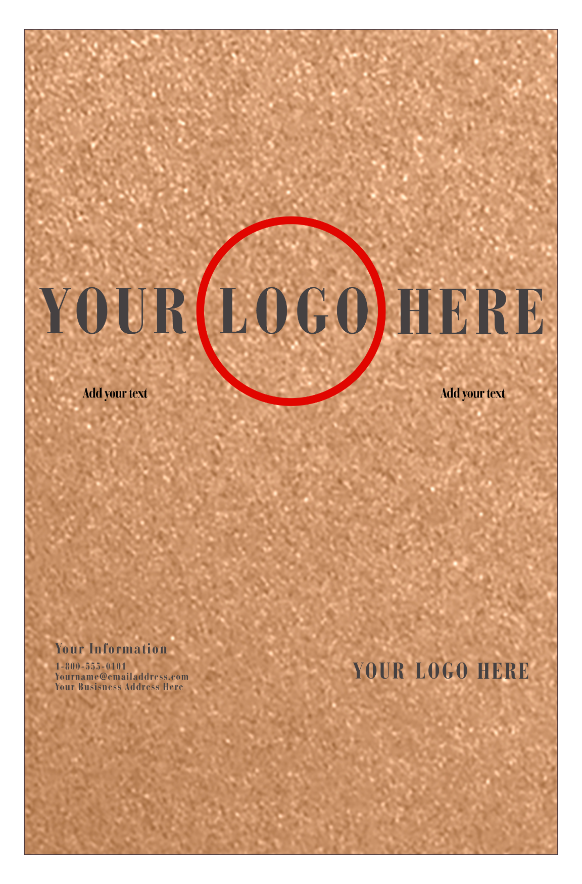 Copper Brown Metallic 105lb 11 x 17 Cardstock