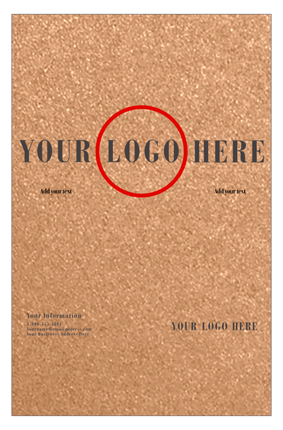 Copper Brown Metallic 105lb 11 x 17 Cardstock
